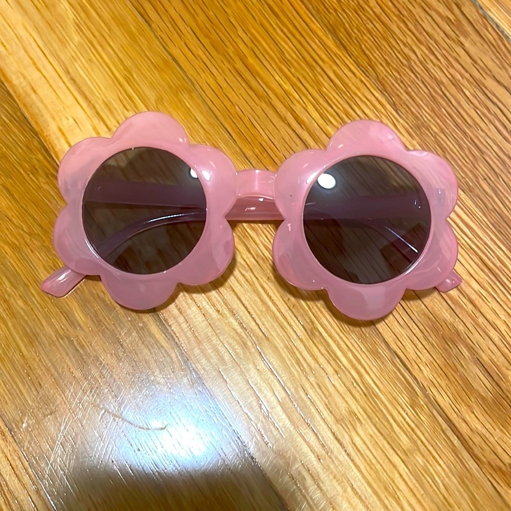Baby Toddler Pink Flower Sunglasses